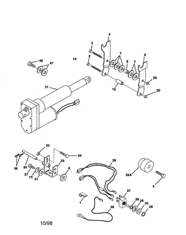 Gear drive, horizontal engine