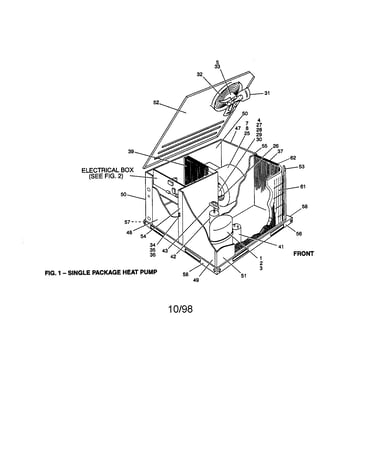 Single package heat pump
