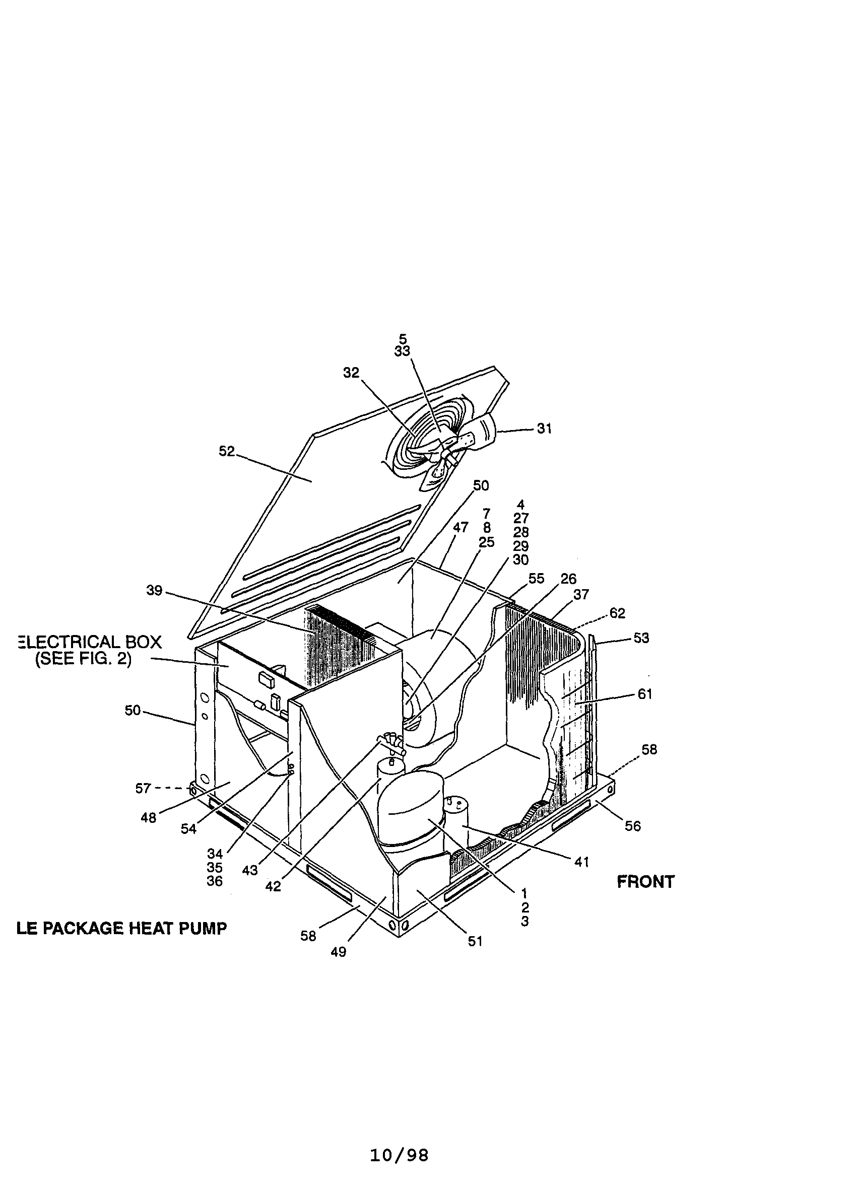 Single package heat pump