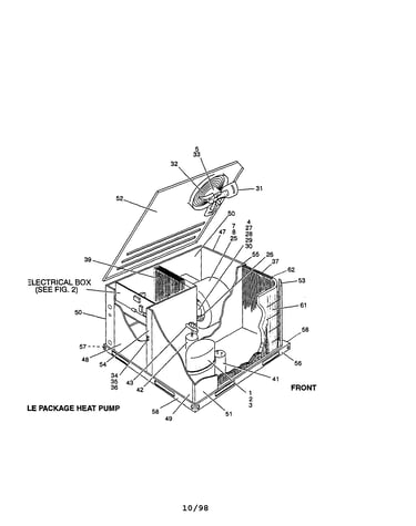 Single package heat pump