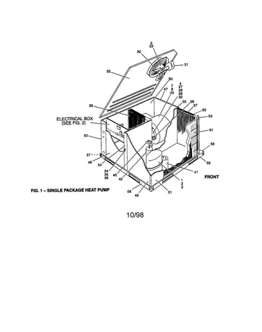 Single package heat pump