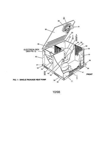 Single package heat pump