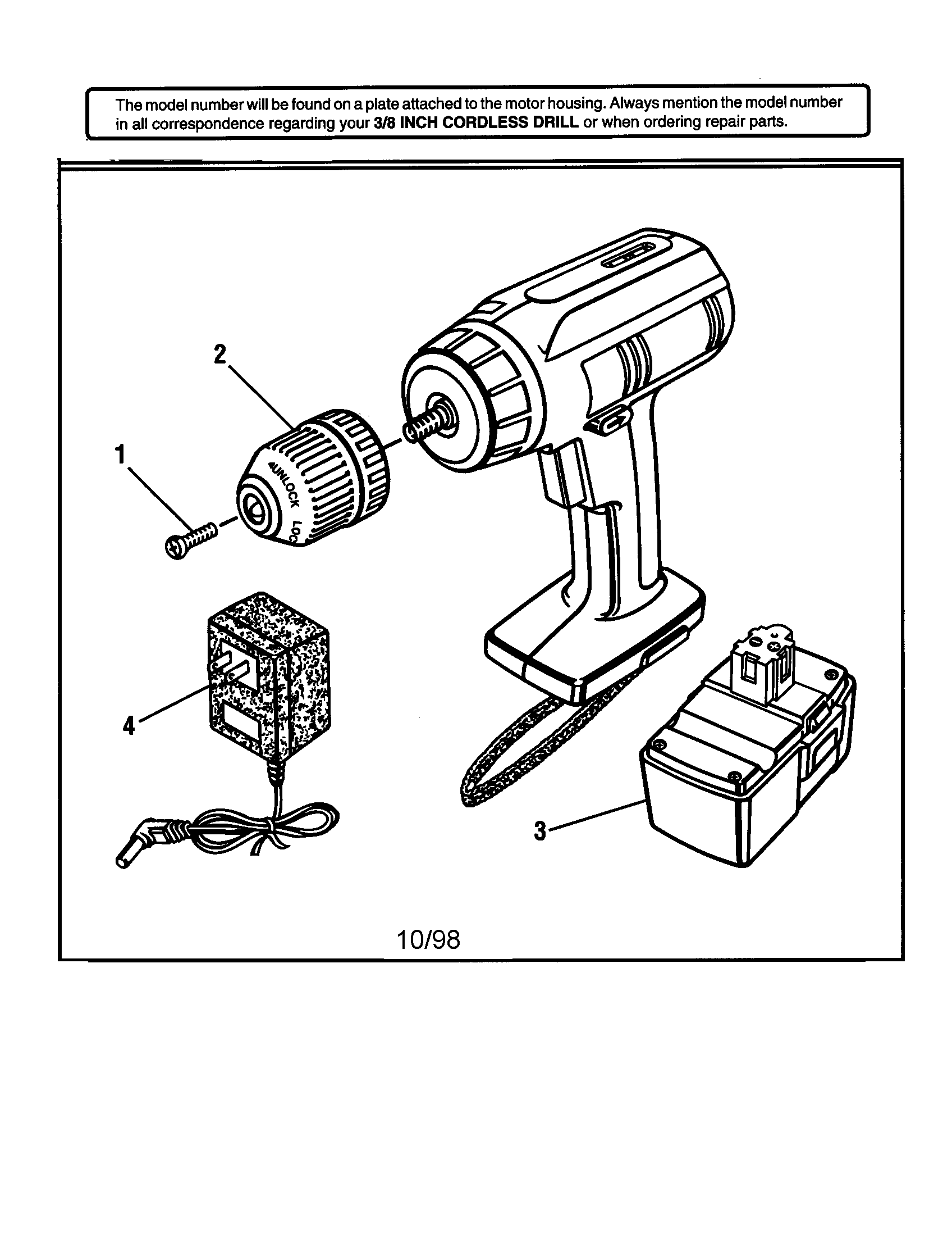 3/8" CORDLESS DRILL