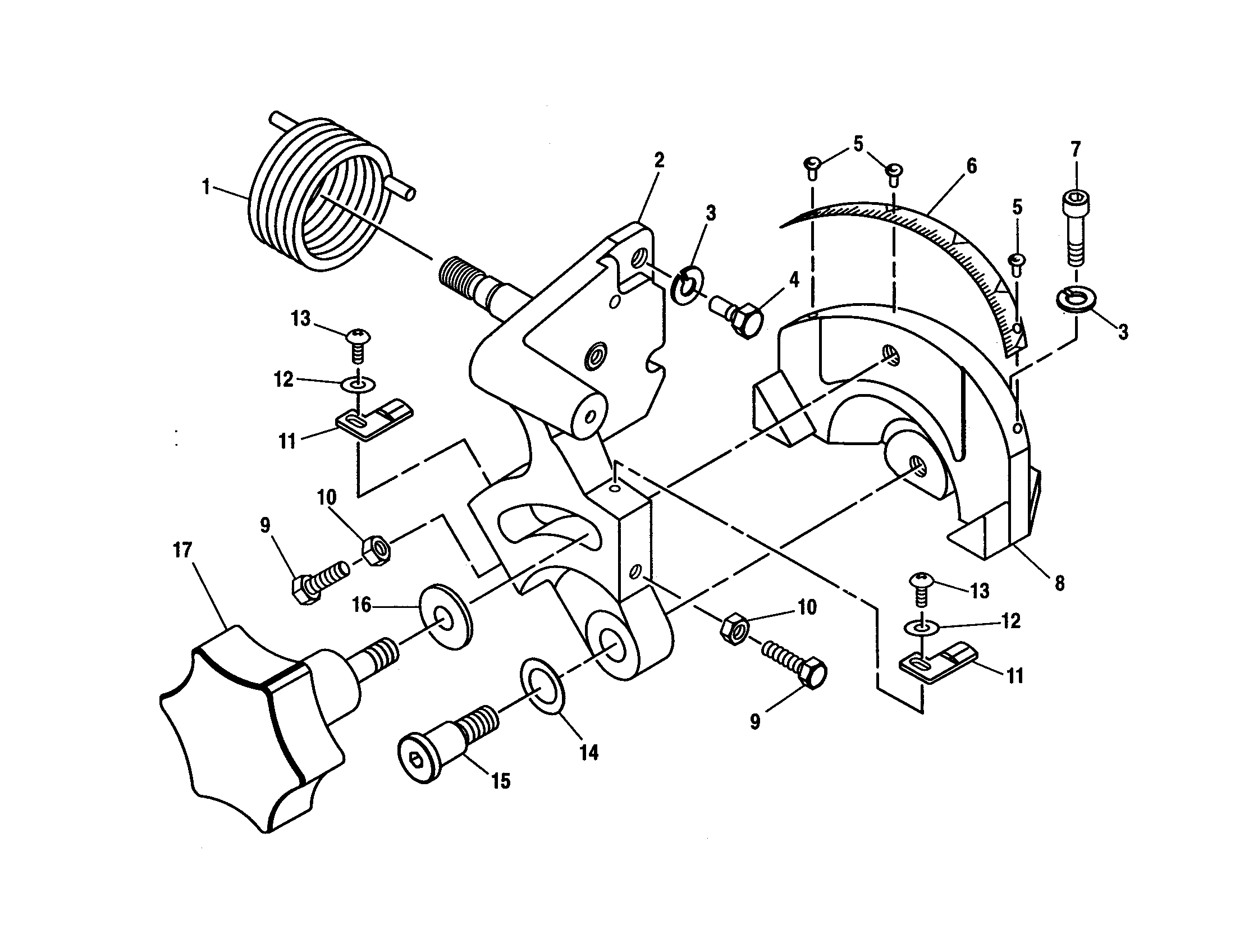 BEVEL PIVOT BRACKET ASSEMBLY