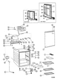 Door/compressor/shelves