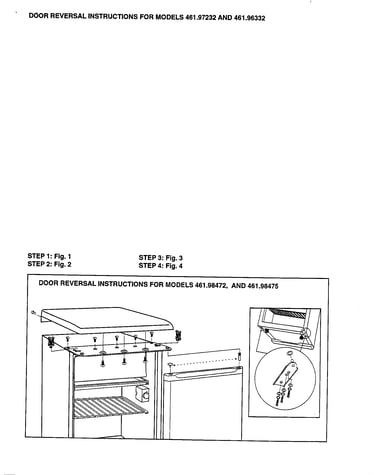 Door reversal instructions