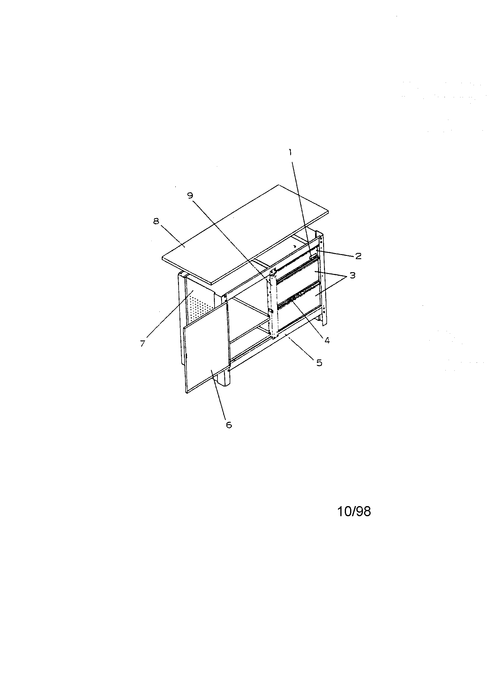 3 drawer workbench