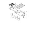 Whirlpool SF370LEGW0 drawer and broiler diagram