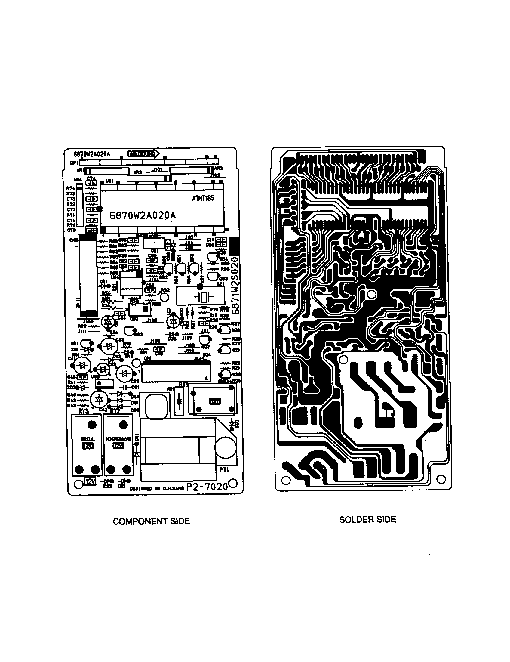 POWER AND CONTROL CIRCUIT BOARD