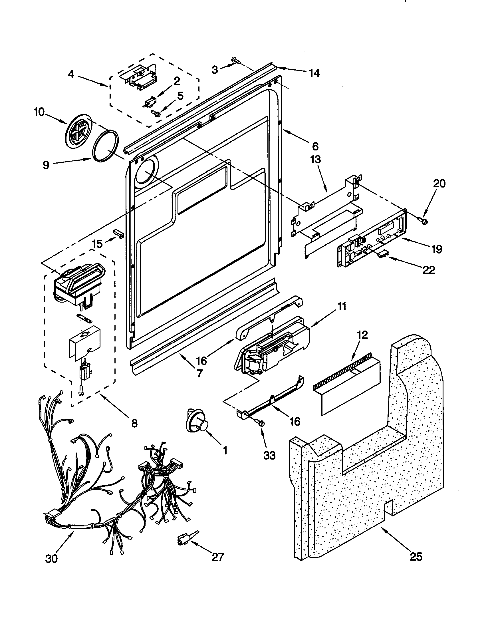 Door and latch