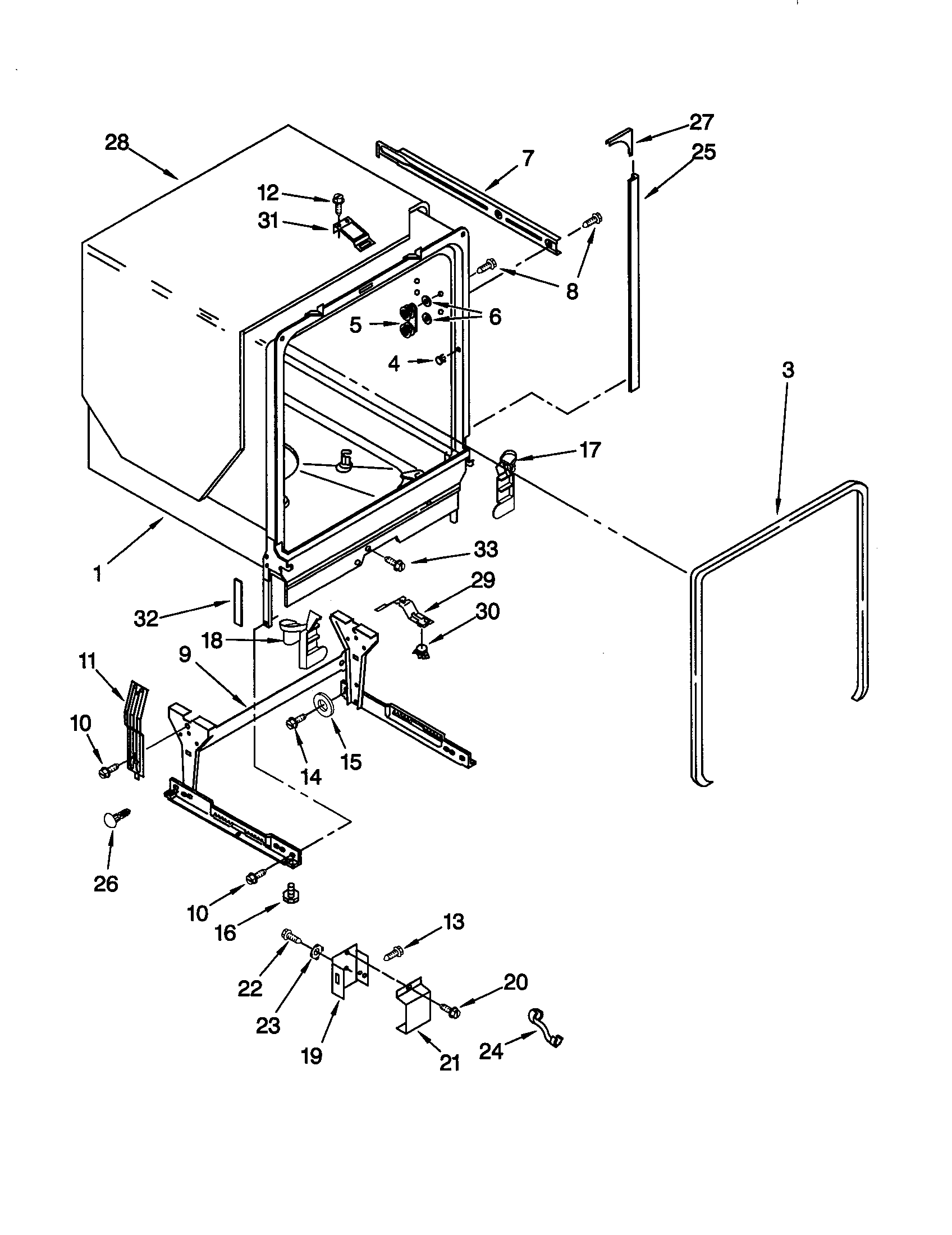 TUB AND FRAME