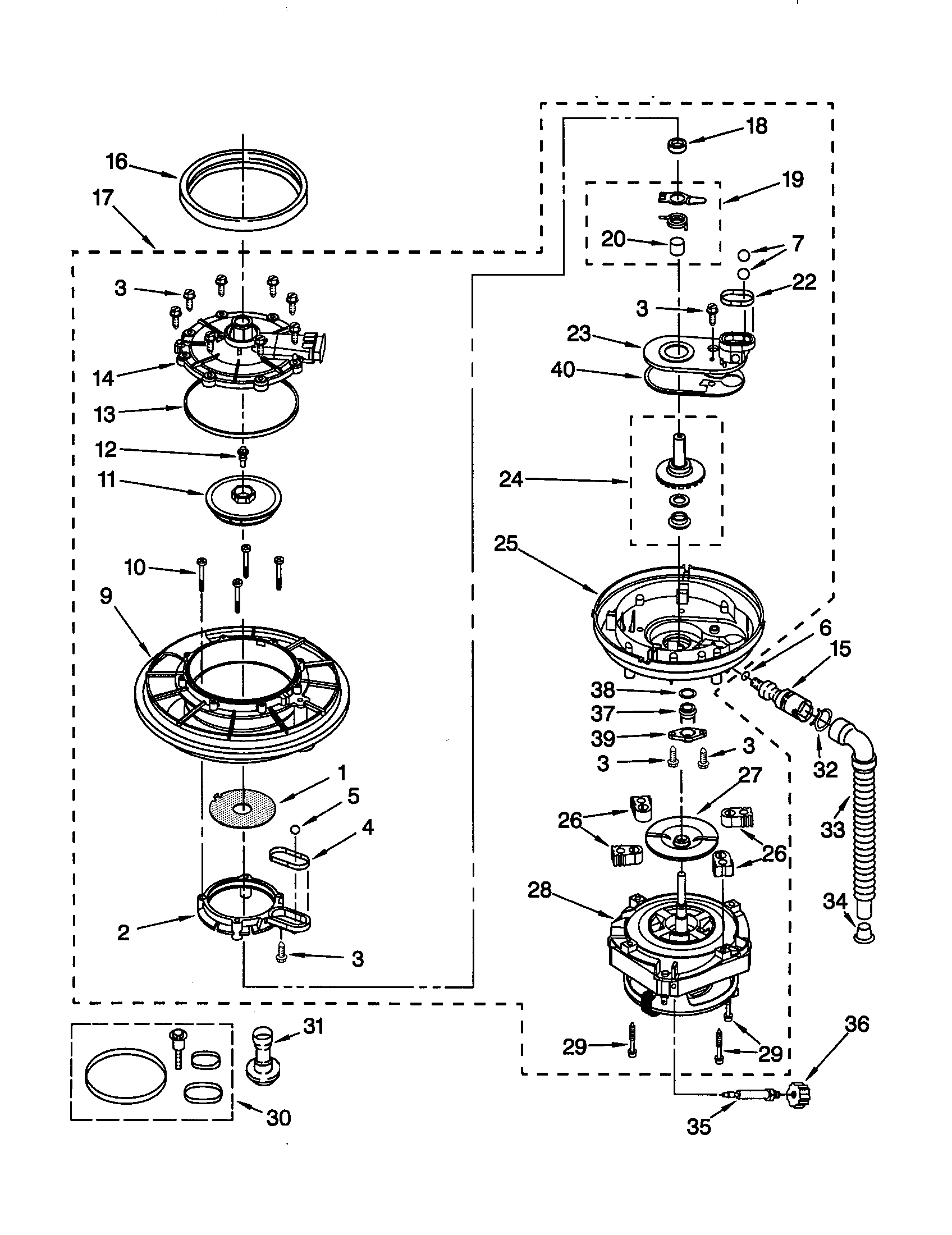 Pump and motor