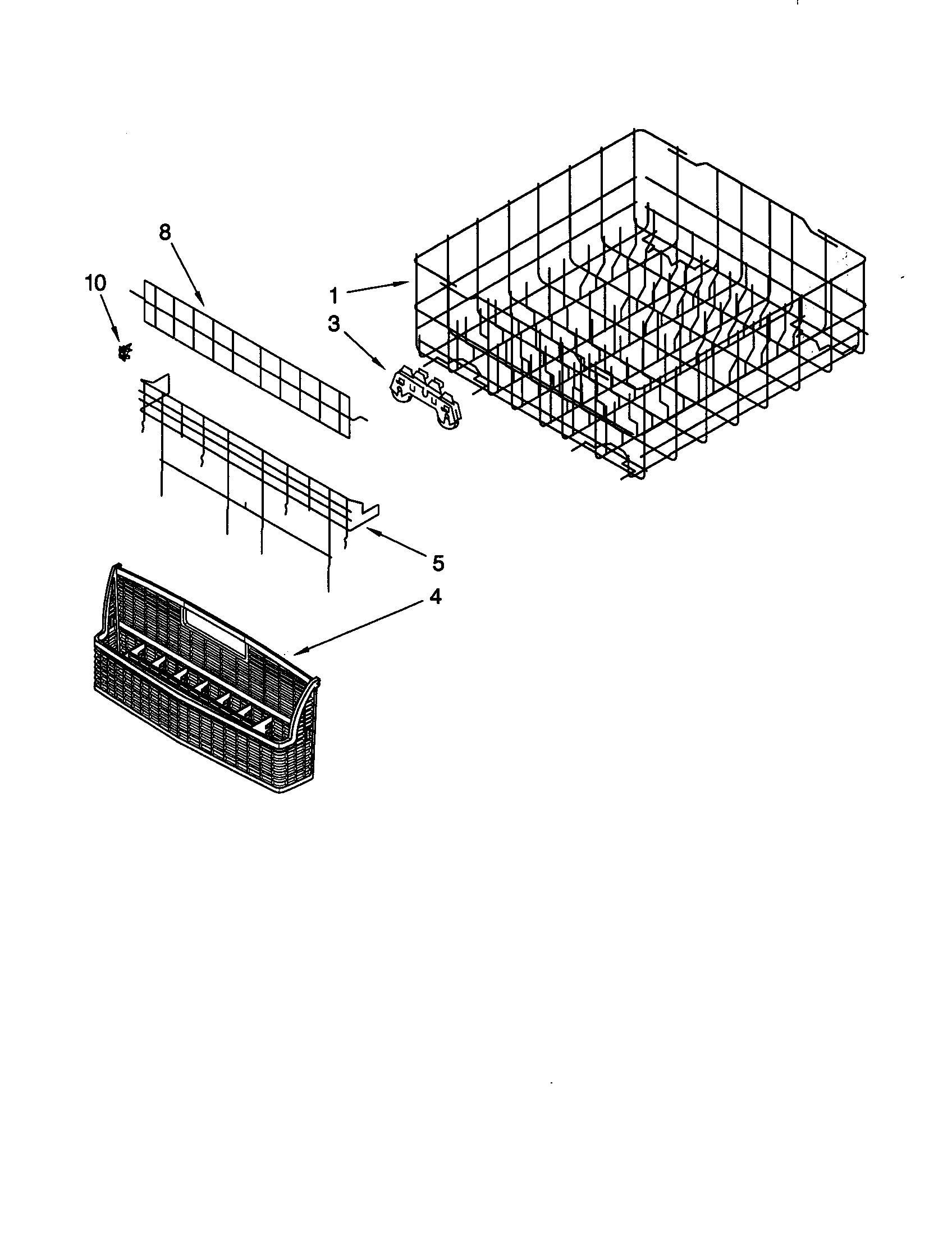 Lower rack