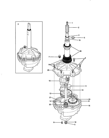 Gearcase/transmission