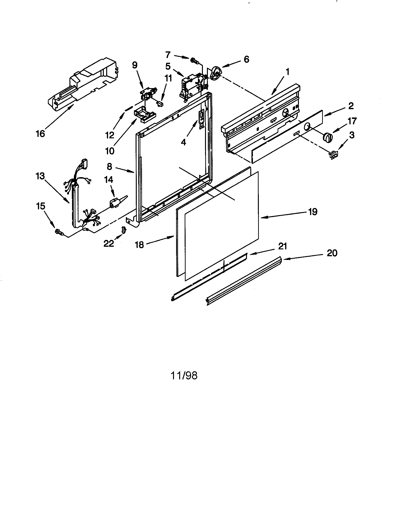 Frame and console