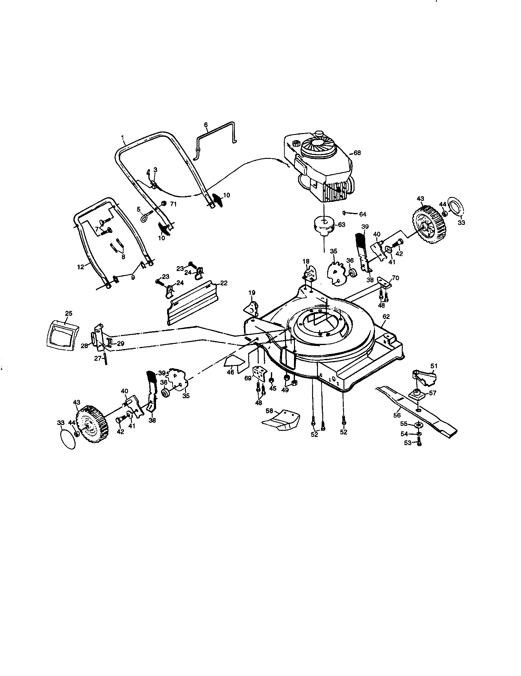 Rotary lawn mower