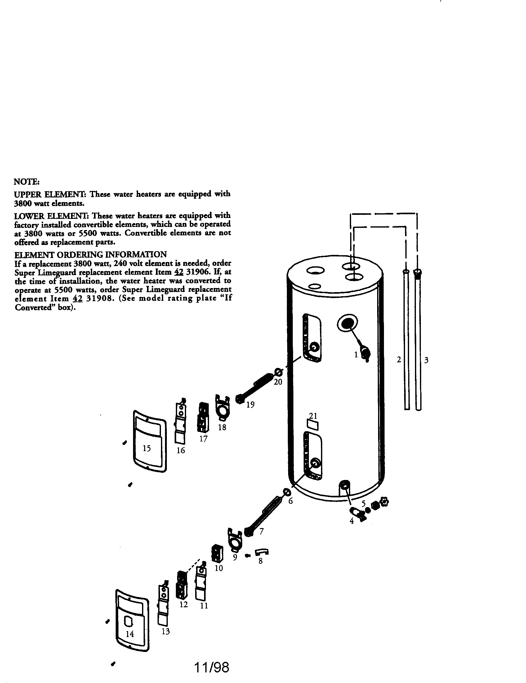40 gallon electric water heater