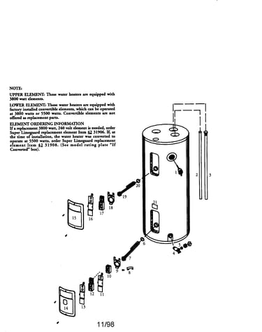 40 gallon electric water heater