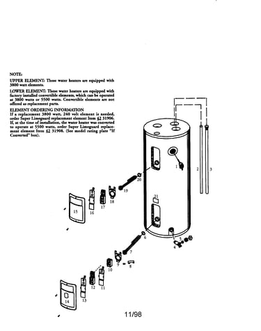 30 gallon electric water heater