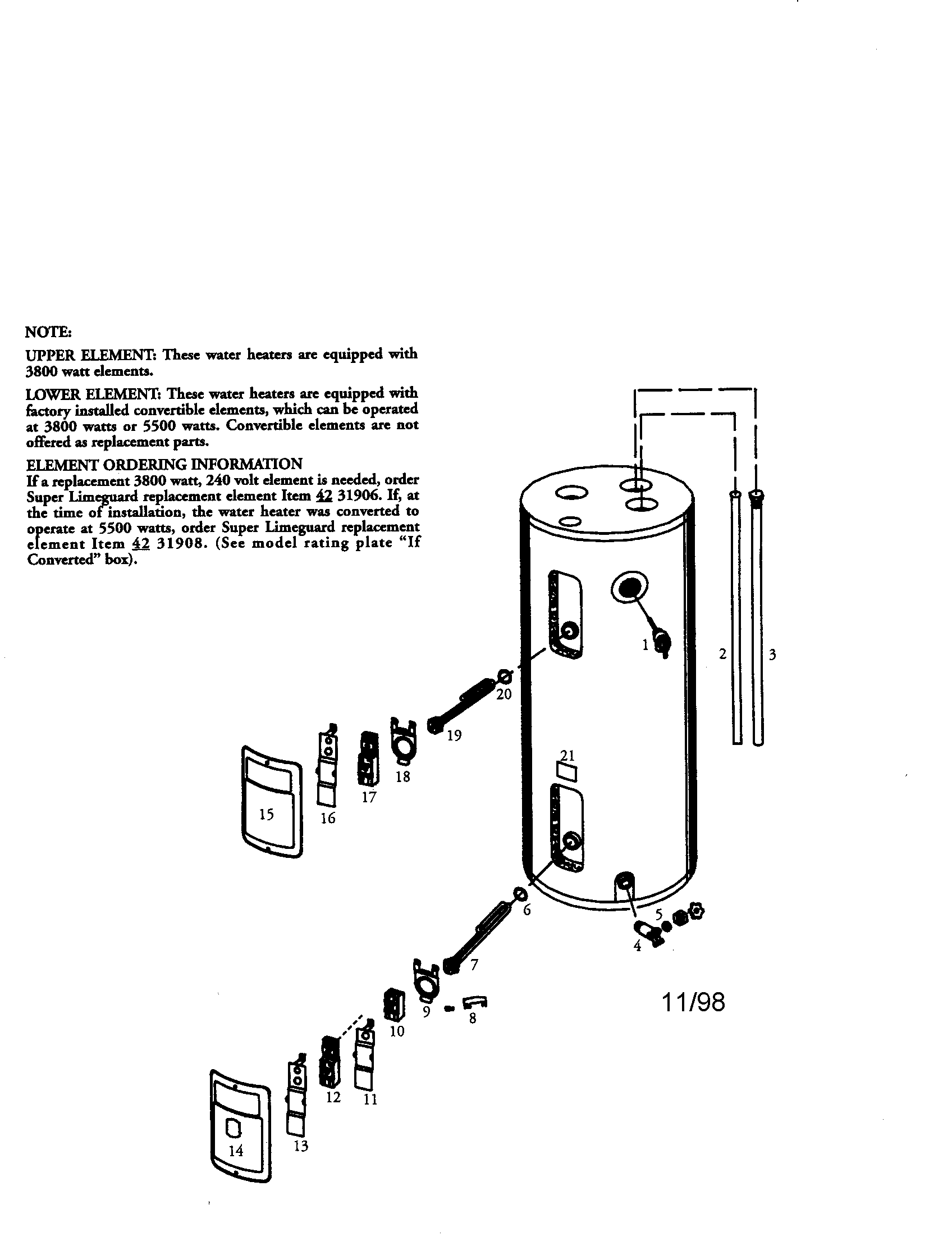50 gal medium electric water heater