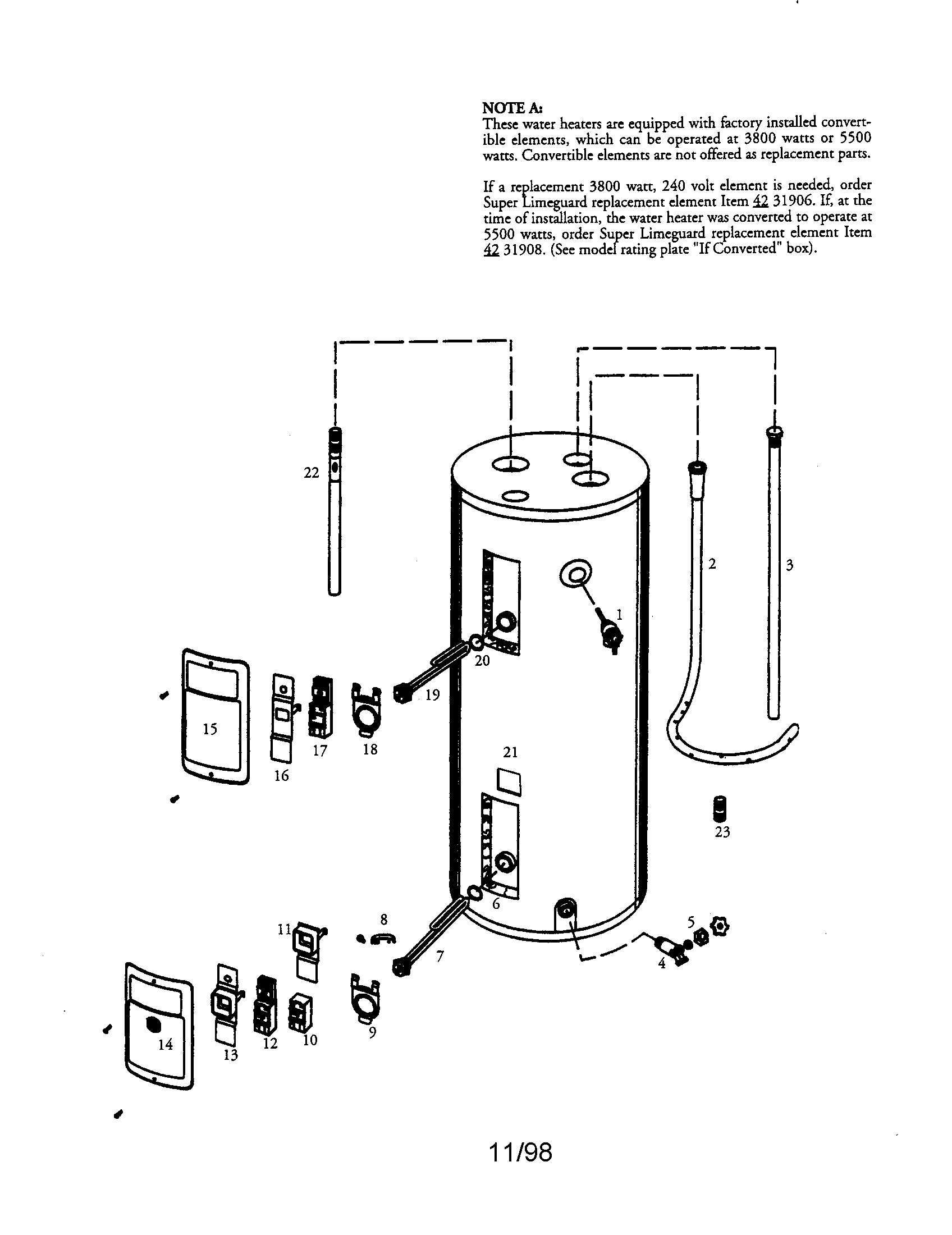 40 gallon electric water heater
