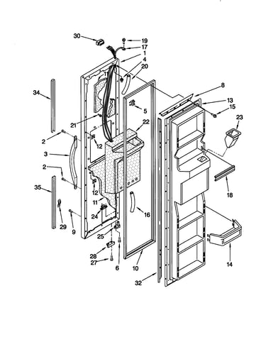 Freezer door