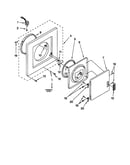 Dryer front panel and door
