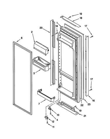 Refrigerator door