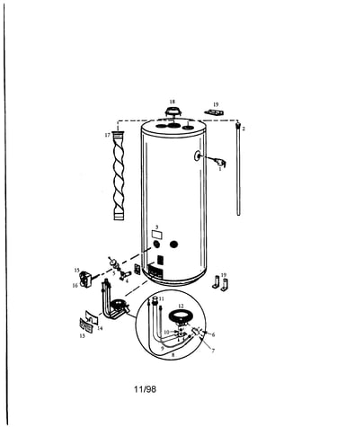 40 gallon gas water heater