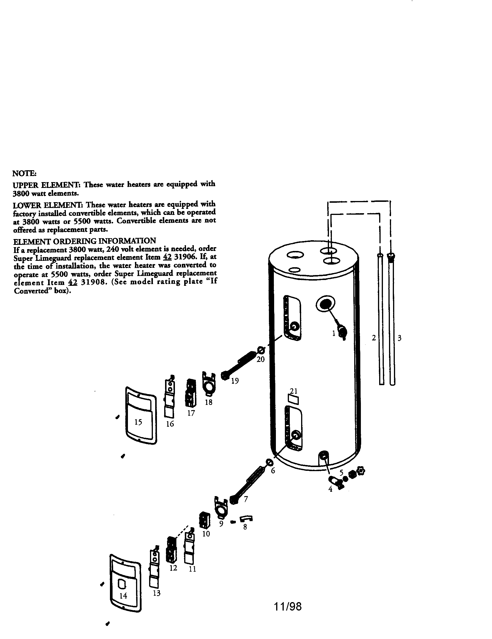 Electric water heaters