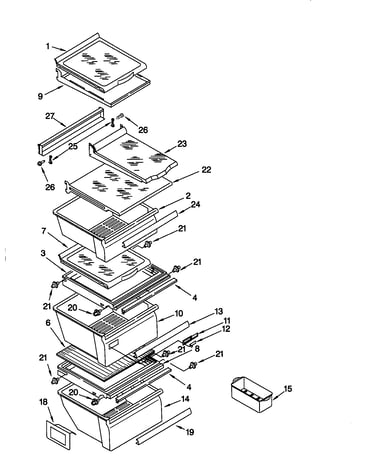 Refrigerator shelf