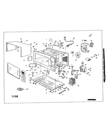 Outer cabinet/control panel