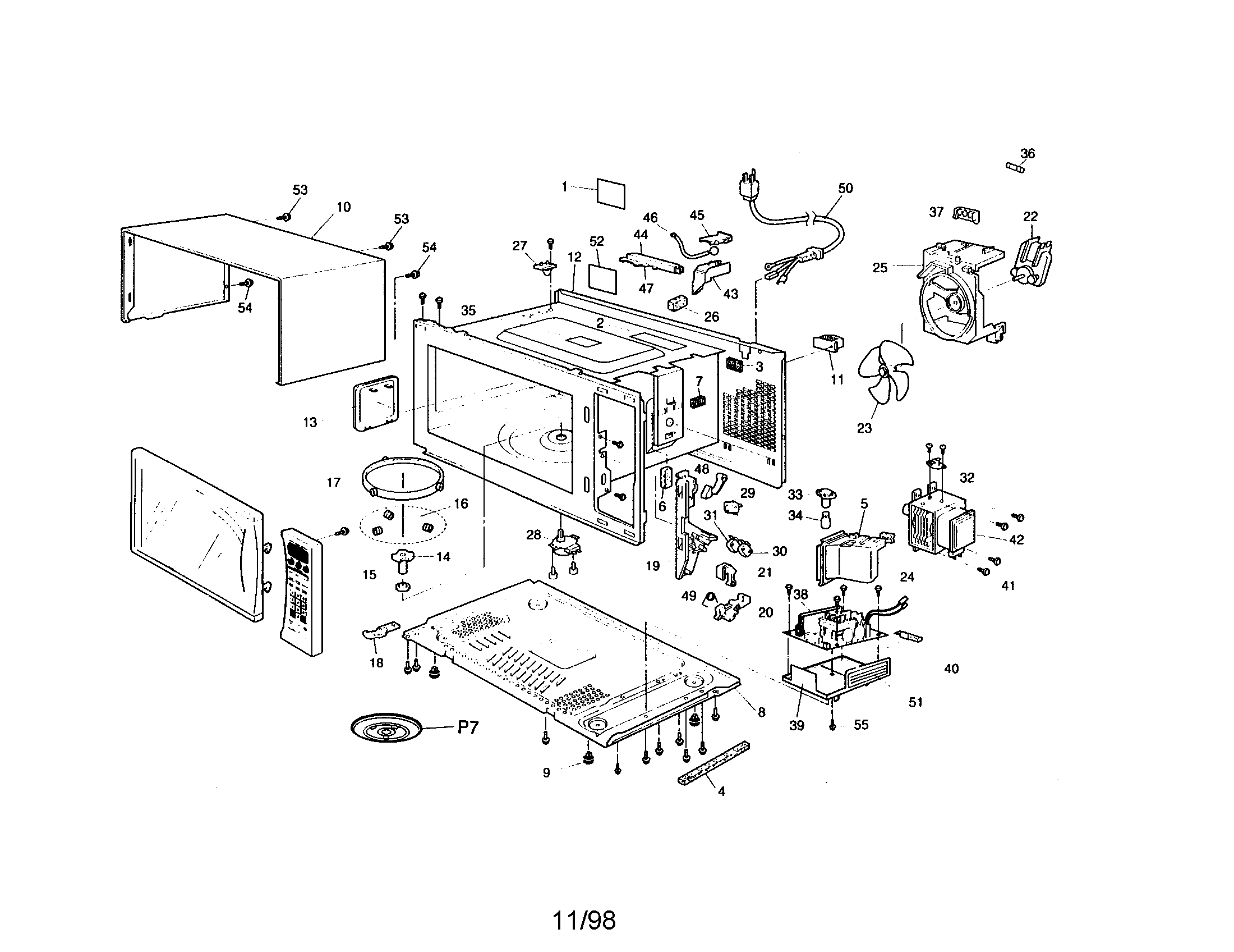Outer cabinet/control