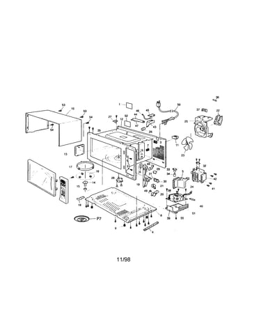 Outer cabinet/control