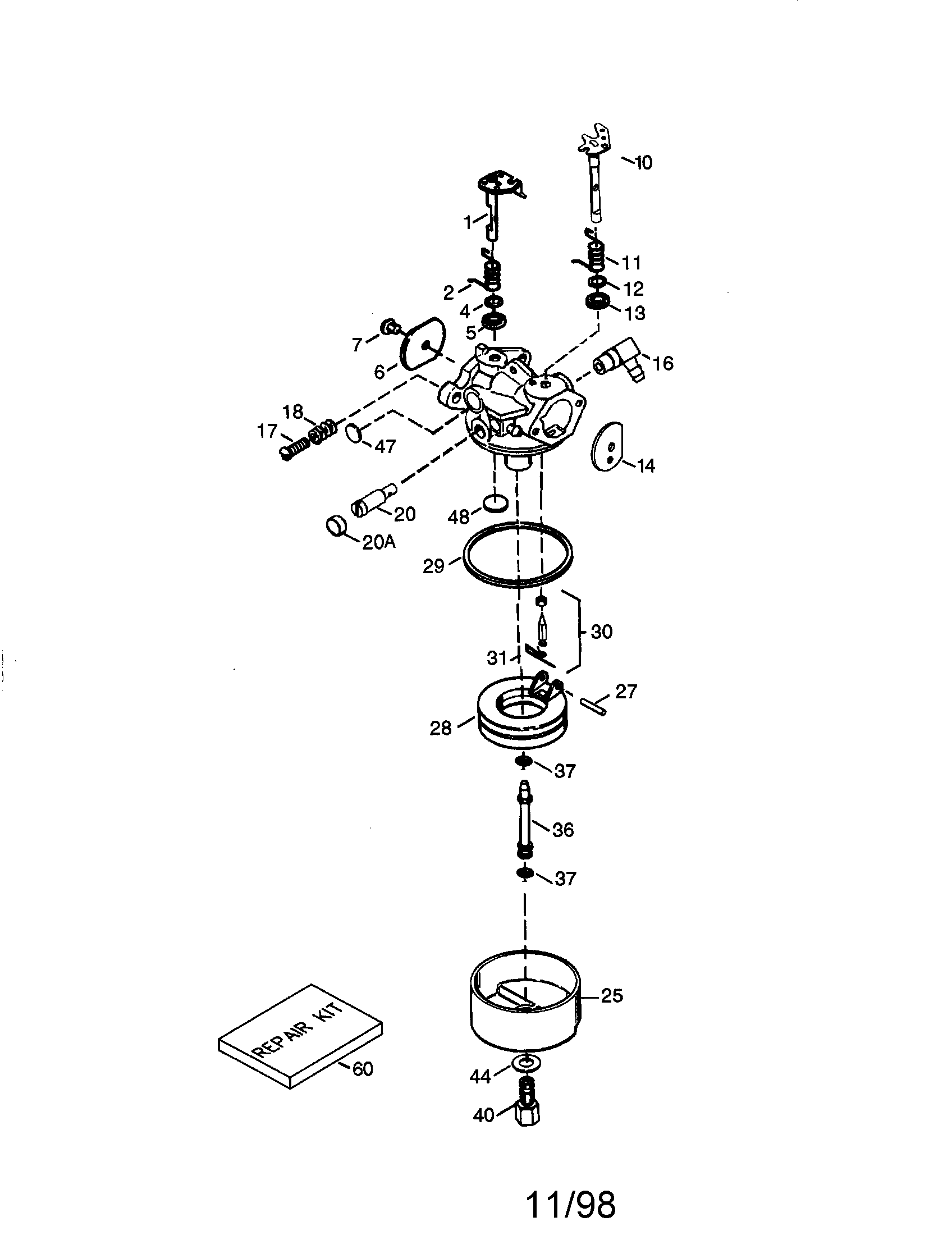 Carburetor no. 640178