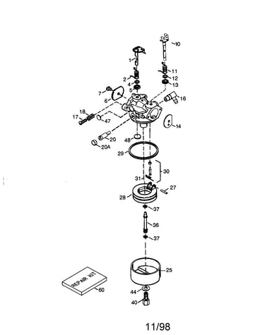 Carburetor no. 640178