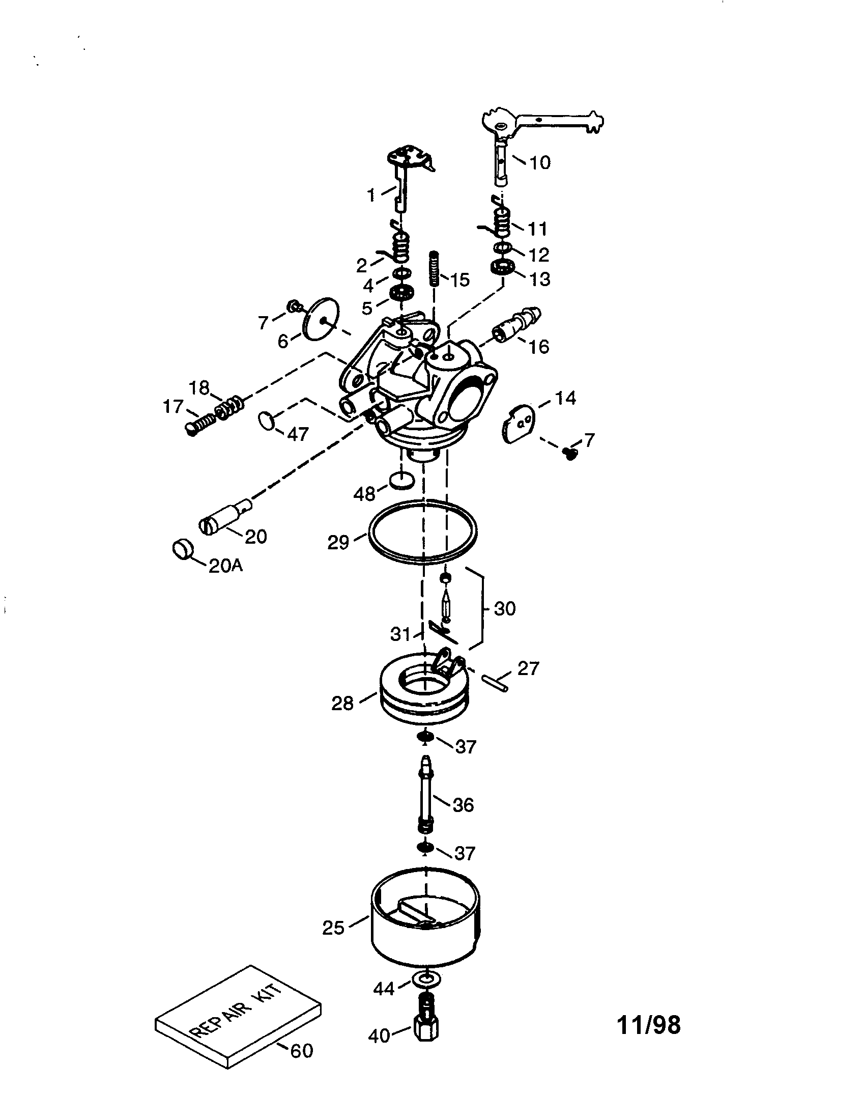 Carburetor no. 640152