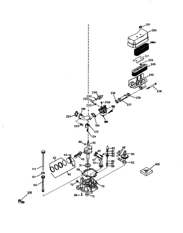 Crankshaft/air cleaner