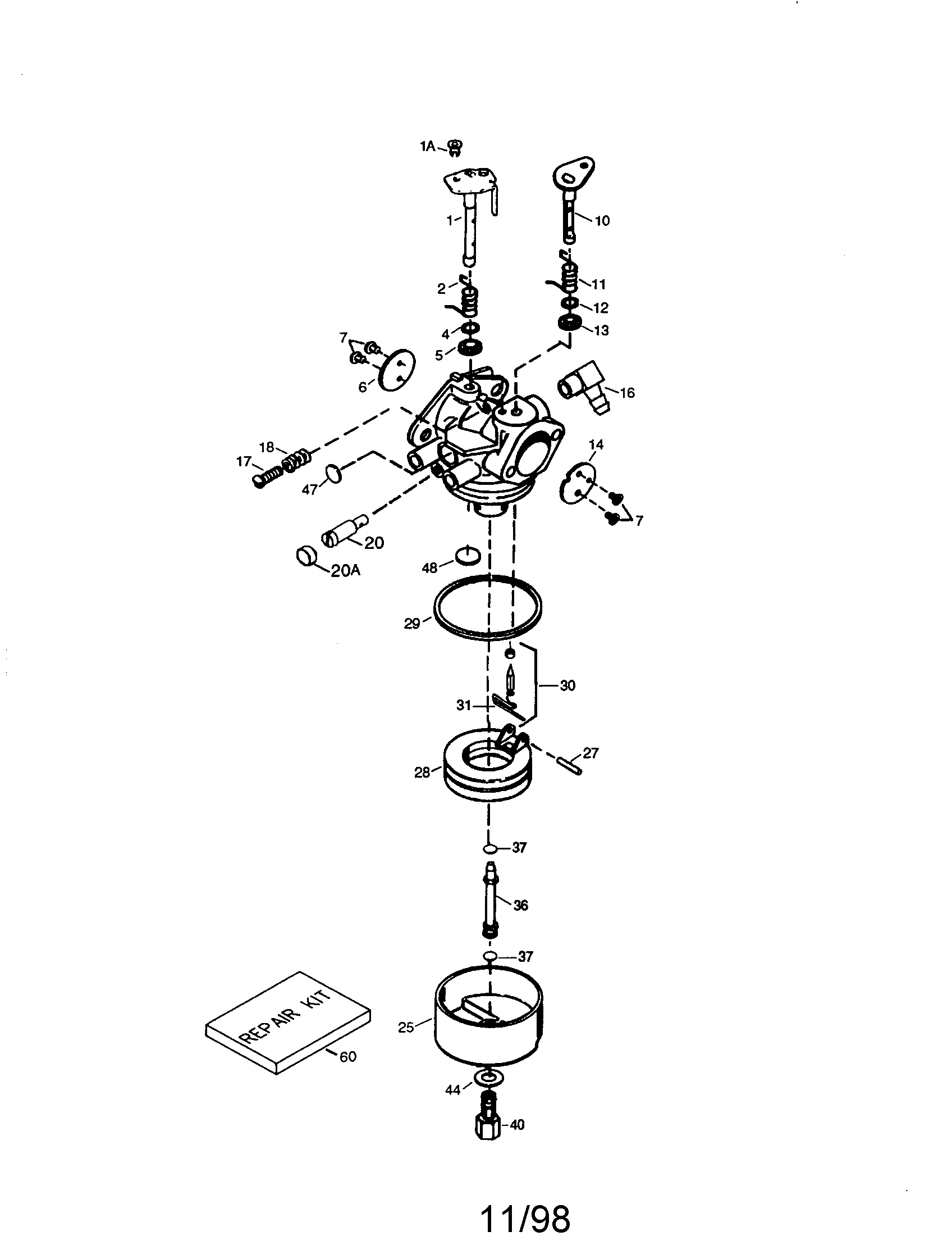 Carburetor no. 640164
