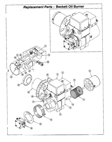 Replacement parts-beckett oil burner