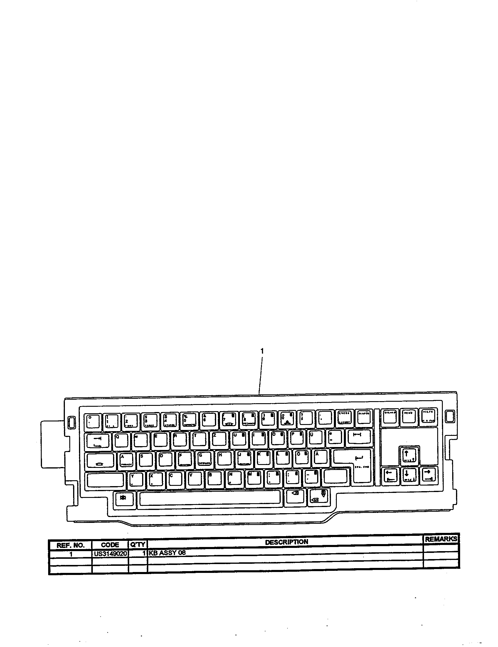 Keyboard unit/german