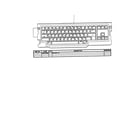 Brother LW800IC keyboard unit/uk diagram