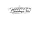 Brother LW-810IC keyboard unit/usa diagram