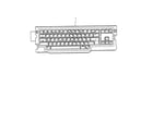 Brother LW-810IC keyboard unit/uk diagram