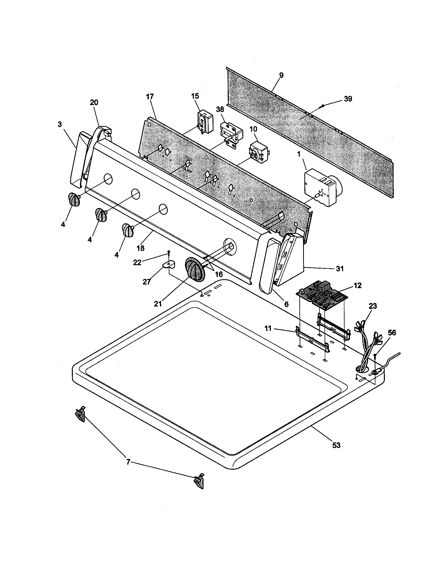 Controls/top panel