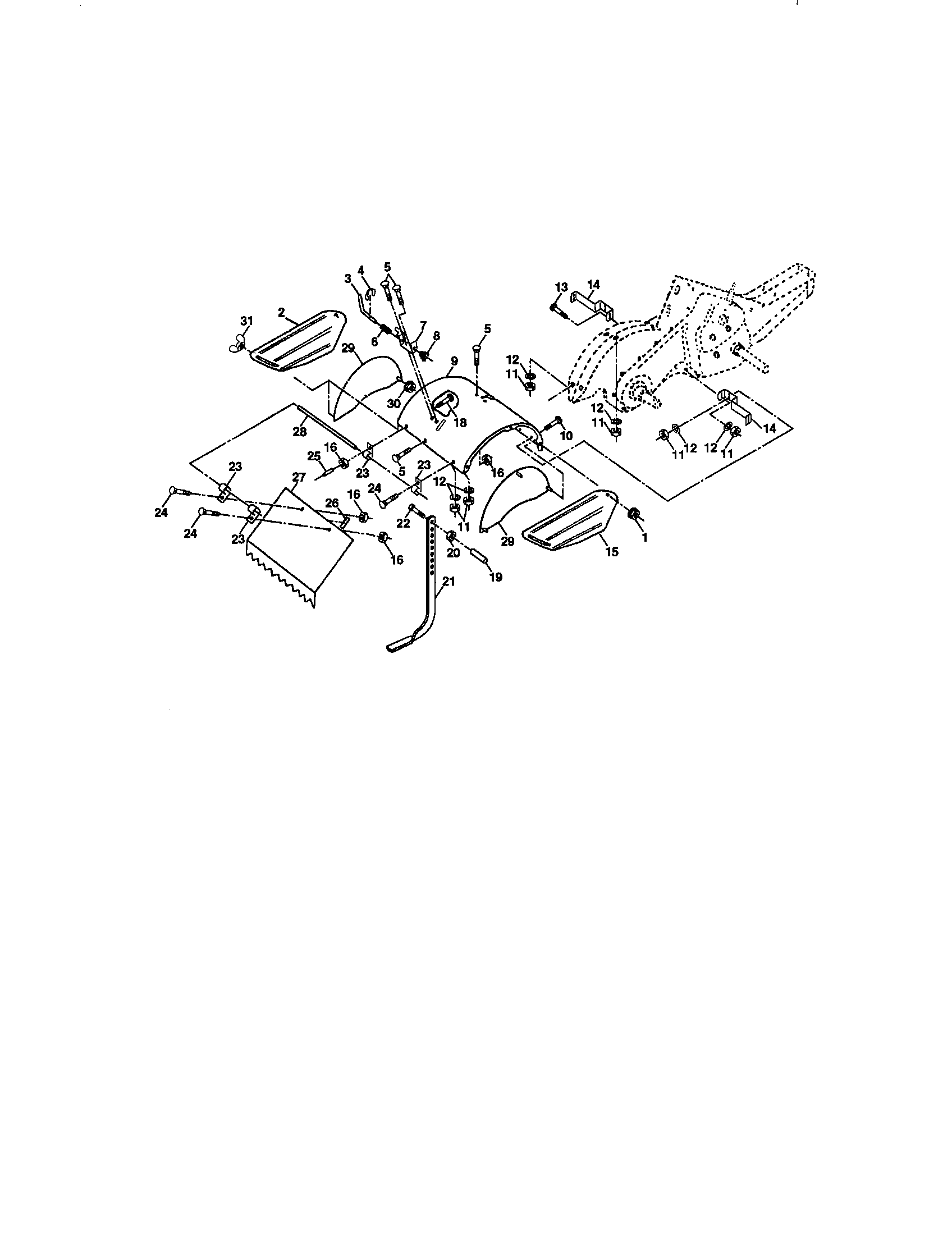 Tine shield