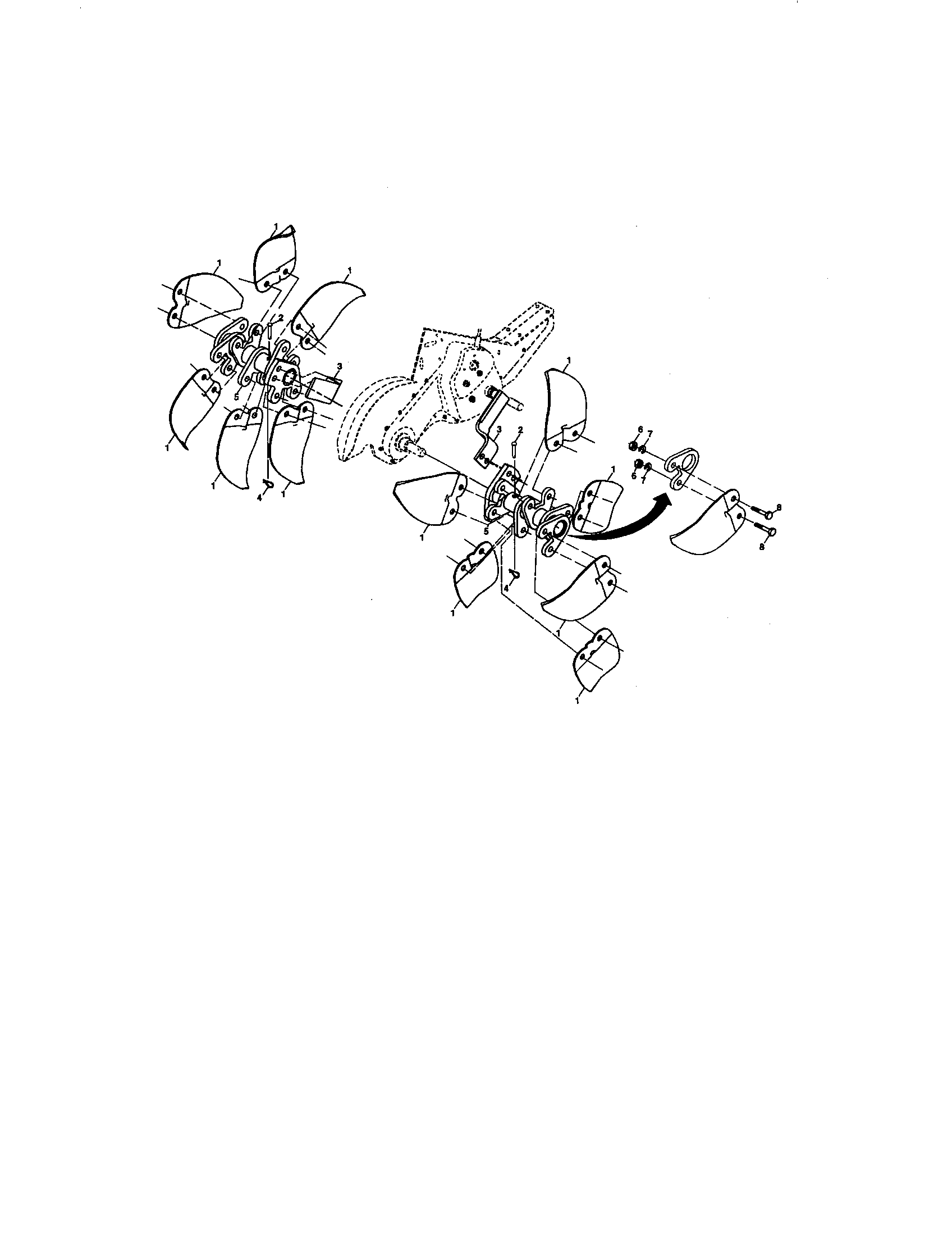 Tine assembly