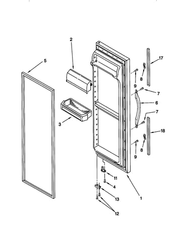 Refrigerator door