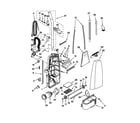 Kenmore 11638079890 dust compartment and motor diagram