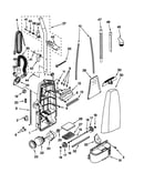 Dust compartment and motor